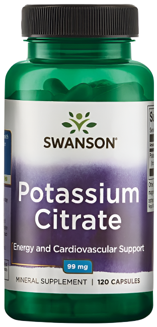 Swanson Potassium Citrate, 99mg - 120 caps