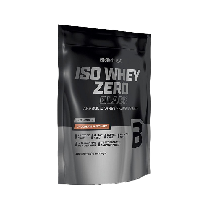 BioTechUSA Iso Whey Zero Black, Strawberry - 500 grams