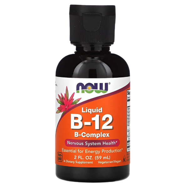 NOW Foods Vitamin B-12 Liquid B-Complex - 59 ml.