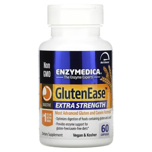 Enzymedica GlutenEase Extra Strength - 60 caps - Nutritional Supplement at MySupplementShop by Enzymedica