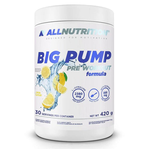 Allnutrition Big Pump Lemon 420g at the cheapest price at MYSUPPLEMENTSHOP.co.uk