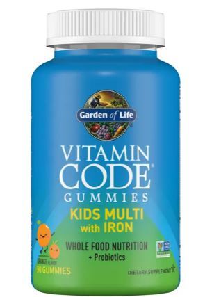 Garden of Life Vitamin Code Kids Multi with Iron Orange  90 gummies - Health and Wellbeing at MySupplementShop by Garden of Life