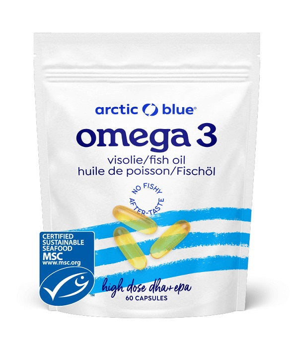 Arctic Blue Fish Oil High Dose DHA + EPA 60 caps: Heart Health in Every Capsule - Health and Wellbeing at MySupplementShop by Arctic Blue