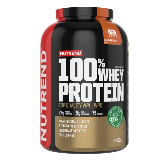 Nutrend 100% Whey Protein, Caramel Latte 2250g