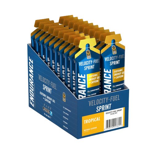 Applied Nutrition Endurance Sprint Isotonic Energy Gel + Caffeine, Tropical - 20 x 60g Best Value Nutritional Supplement at MYSUPPLEMENTSHOP.co.uk