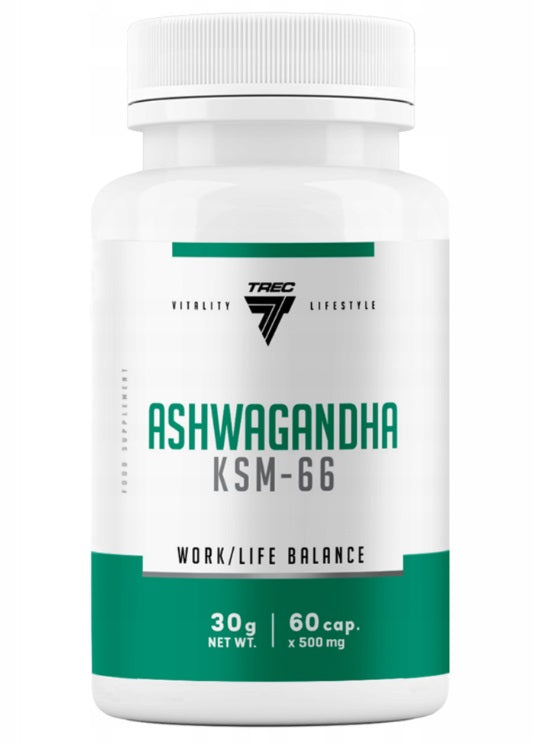 Trec Nutrition Ashwagandha KSM-66, 500mg - 60 caps