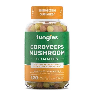 Fungies Cordyceps Mushroom Gummies, Mango &amp; Pineapple - 120 gummies - Sports Supplements at MySupplementShop by Fungies