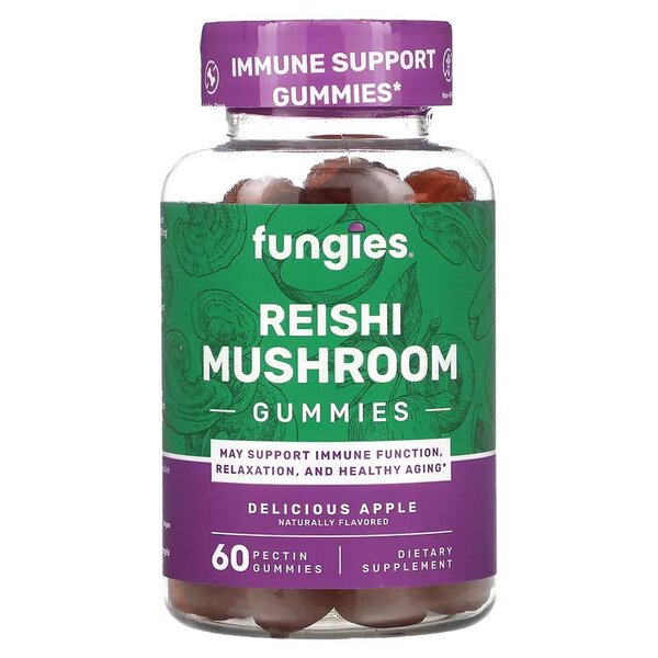 Fungies Reishi Mushroom Gummies, Delicious Apple - 60 gummies - Sports Supplements at MySupplementShop by Fungies