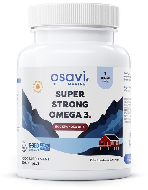 Super Strong Omega 3, 500 EPA / 250 DHA - 60 softgels