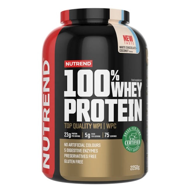 Nutrend 100% Whey Protein, White Chocolate + Coconut 2250g