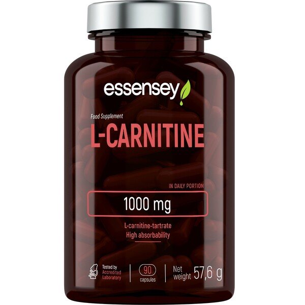 L-Carnitine, 1000mg - 90 caps - Default Title - Health and Wellbeing at MySupplementShop by Essensey