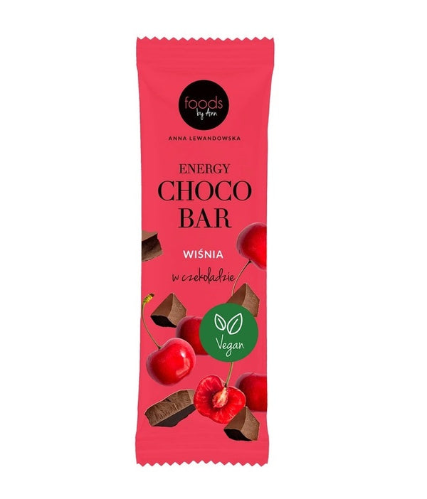 Energy Choco Bar, Cherry with Chocolate Coating - 15 x 35g