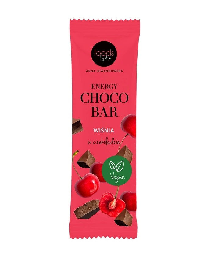 Energy Choco Bar, Cherry with Chocolate Coating - 15 x 35g