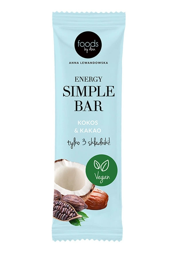 Energy Simple Bar, Coconut & Cocoa - 15 x 35g