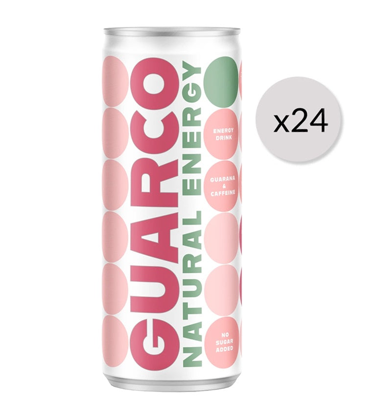 Guarco Energy Drink, Apple & Cherry - 24 x 250 ml.