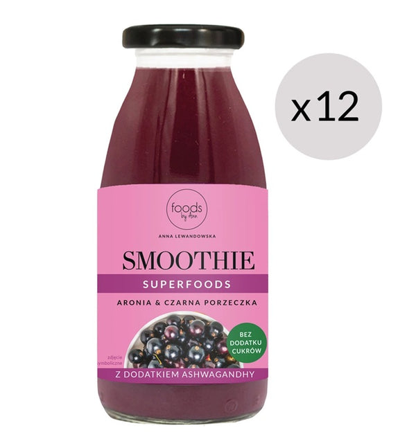 Smoothie, Chokeberry & Blackcurrant - 12 x 250 ml.