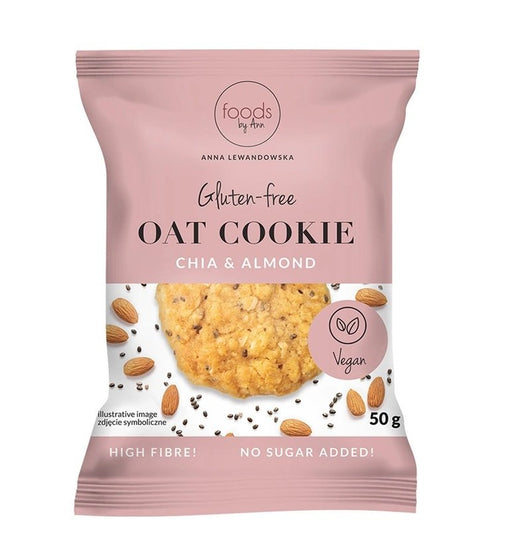 Gluten Free Oat Cookie, Chia & Almonds - 26 x 50g