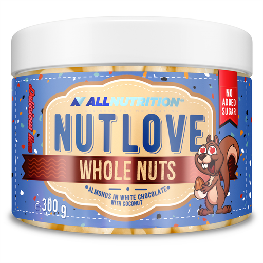 Allnutrition Nutlove Whole Nuts 300g - Almonds in White Chocolate & Coconut - Sports Nutrition at MySupplementShop by Allnutrition