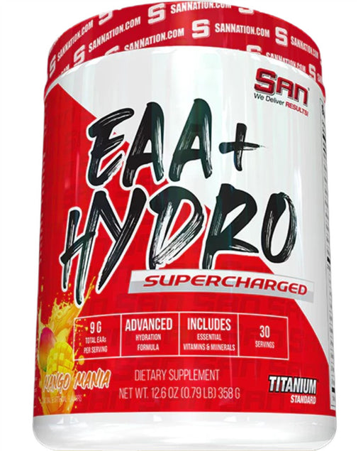 SAN EAA+ Hydro Supercharged 358g - Mango Mania - Amino Acids and BCAAs at MySupplementShop by SAN