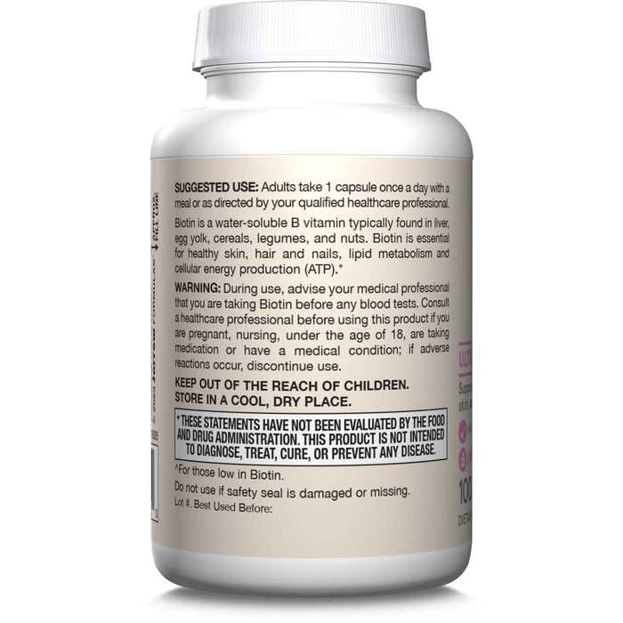 Jarrow Formulas Biotin 5,000mcg 100 Veggie Capsules | Premium Supplements at MYSUPPLEMENTSHOP