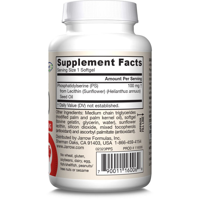 Jarrow Formulas PS100 100mg 60 Softgels | Premium Supplements at MYSUPPLEMENTSHOP