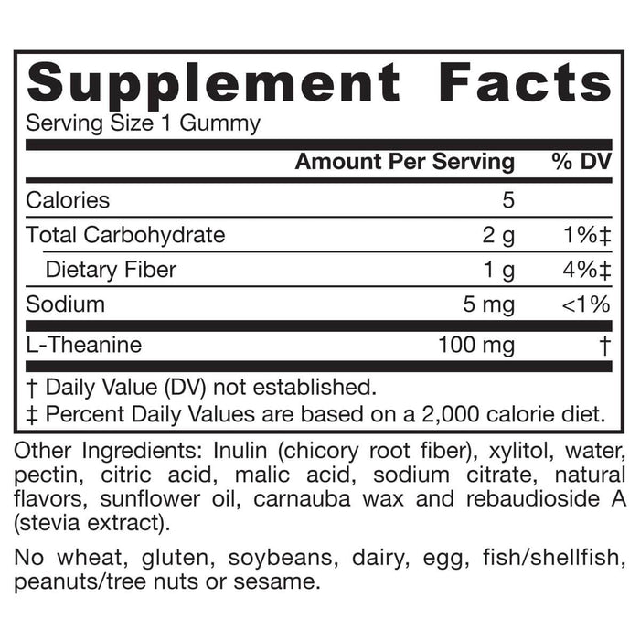 Jarrow Formulas Theanine Gummies Apple Flavour 100mg 60 Gummies | Premium Supplements at MYSUPPLEMENTSHOP