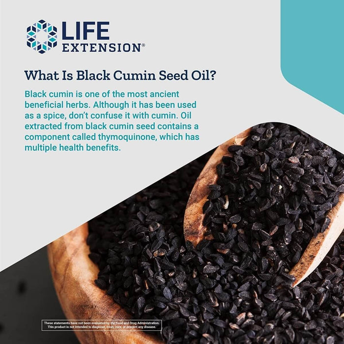 Life Extension Black Cumin Seed Oil 60 Softgels | Premium Supplements at MYSUPPLEMENTSHOP