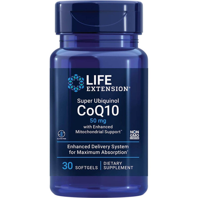 Life Extension Super Ubiquinol CoQ10 with Enhanced Mitochondrial Support 50 mg 30 Softgels | Premium Supplements at MYSUPPLEMENTSHOP