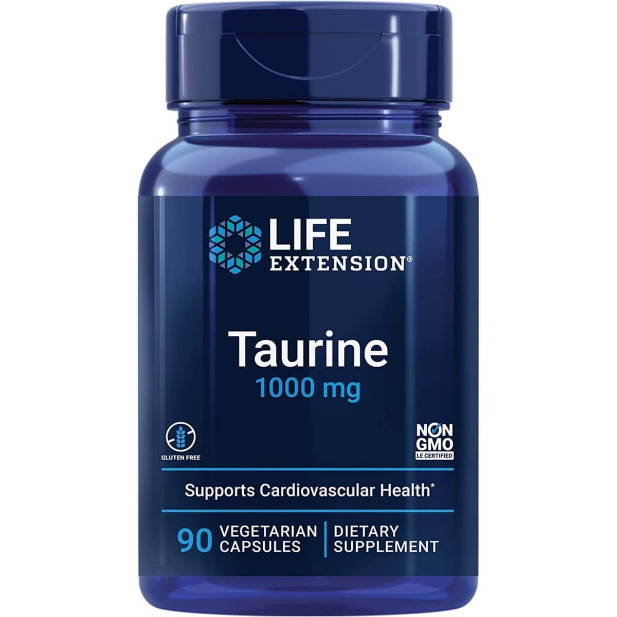 Life Extension Taurine 1000mg 90 Vegetarian Capsules - Amino Acids and BCAAs at MySupplementShop by Life Extension