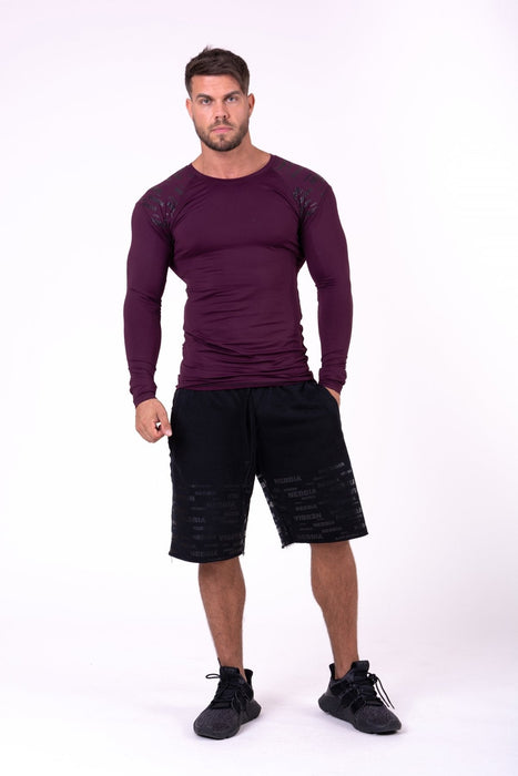 Nebbia Hero Compression Shirt 146 - Burgundy