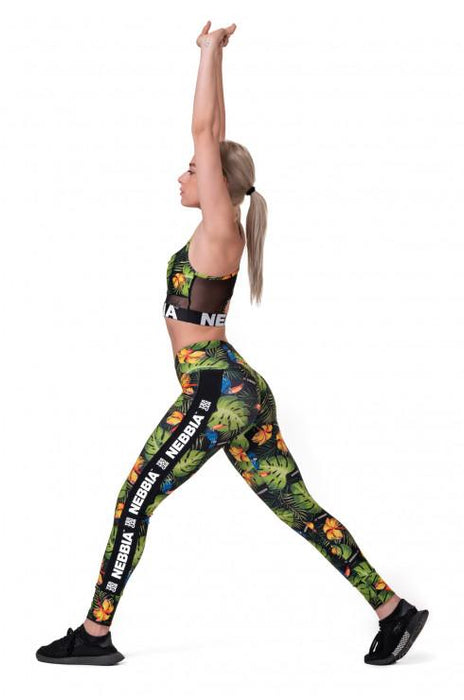 Nebbia High-Waist Performance Leggings 567- Jungle Green