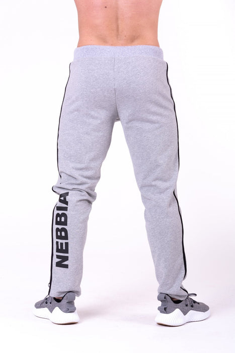 Nebbia Side Stripe Retro Joggers 154 - Grey