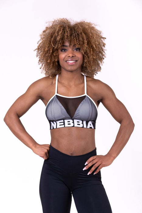 Nebbia Triangle Mesh Mini Top 692 - White - Small - Mini Top at MySupplementShop by Nebbia