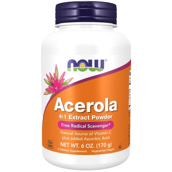 NOW Foods Acerola 4:1 Extract Powder 6oz 170g