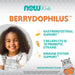 NOW Foods BerryDophilus 60 Berry Flavoured Chewables | Premium Supplements at MYSUPPLEMENTSHOP