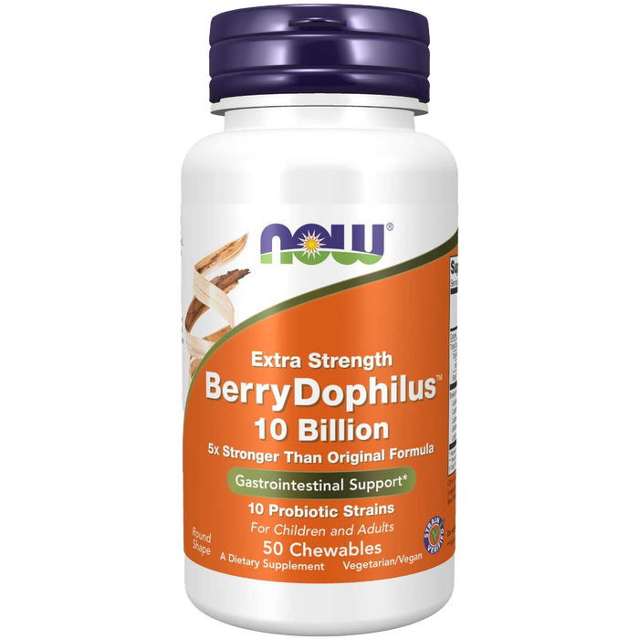 NOW Foods Extra Strength BerryDophilus 50 Chewables