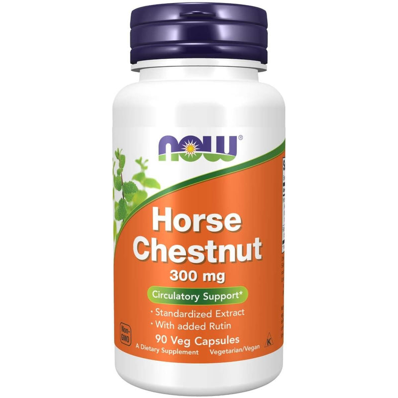 NOW Foods Horse Chestnut 300 mg 90 Veg Capsules | Premium Supplements at MYSUPPLEMENTSHOP