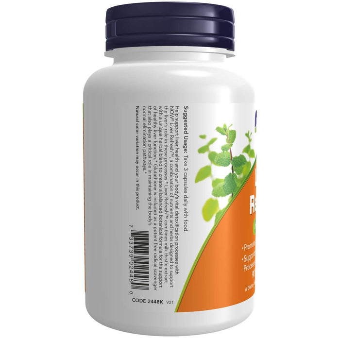 NOW Foods Liver Refresh 90 Veg Capsules - Health and Wellbeing at MySupplementShop by NOW Foods