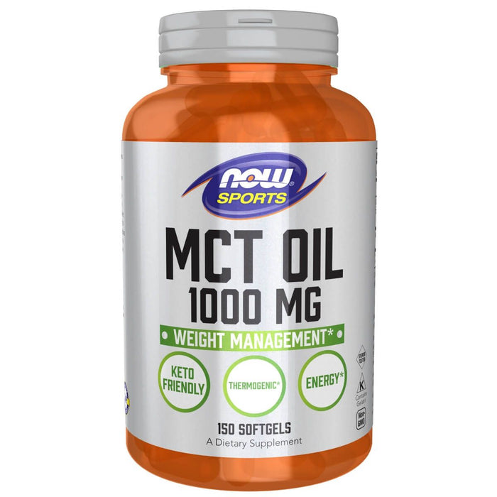 NOW Foods MCT (Medium-chain triglycerides) Oil 1,000 mg 150 Softgels - Slimming and Weight Management at MySupplementShop by NOW Foods