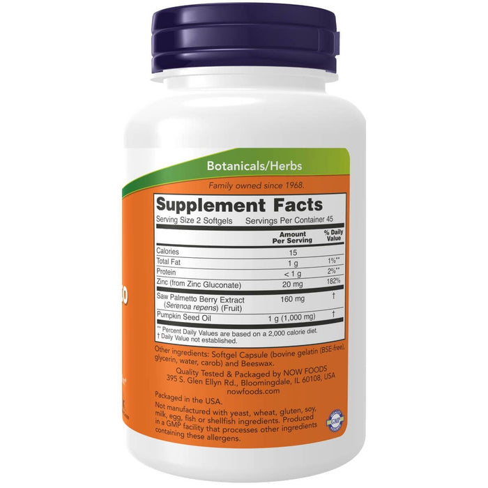 NOW Foods Saw Palmetto Extract 90 Softgels | Premium Supplements at MYSUPPLEMENTSHOP