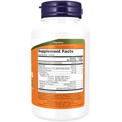 NOW Foods Super Enzymes 90 Tablets | Premium Supplements at MYSUPPLEMENTSHOP