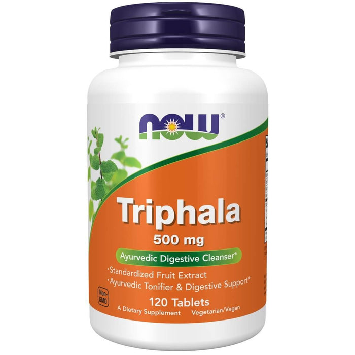 NOW Foods Triphala 500 mg 120 Tablets - Health and Wellbeing at MySupplementShop by NOW Foods