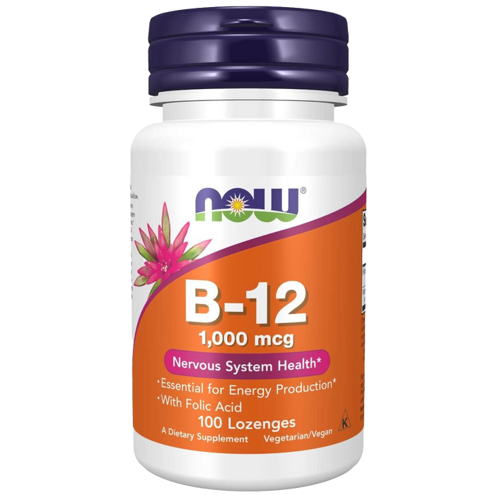 NOW Foods Vitamin B-12 1,000 mcg 100 Chewable Lozenges