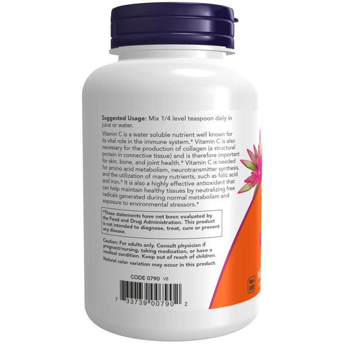 NOW Foods Vitamin C Crystals 8oz (227g) | Premium Supplements at MYSUPPLEMENTSHOP