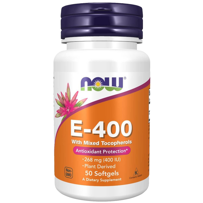 NOW Foods Vitamin E-400 IU Mixed Tocopherols 50 Softgels