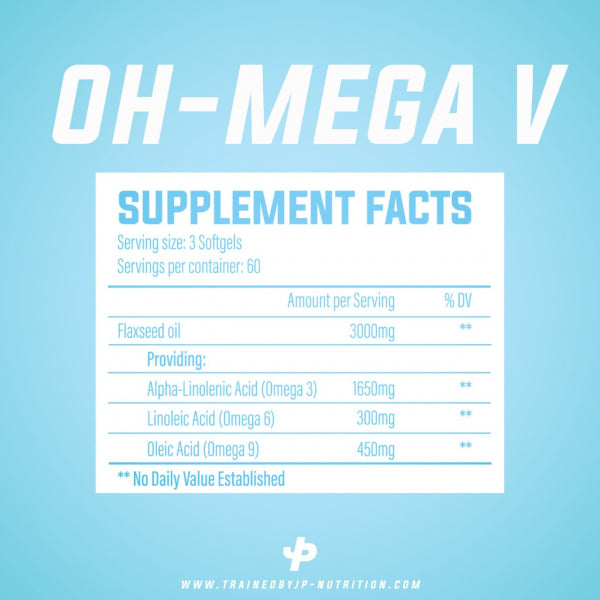 Trained By JP Oh-Mega V 180Softgels Unflavoured