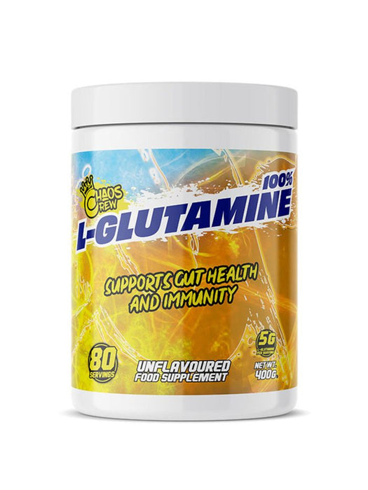 Chaos Crew 100% L-Glutamine 80 Servings Unflavoured - Amino Acids at MySupplementShop by Chaos Crew