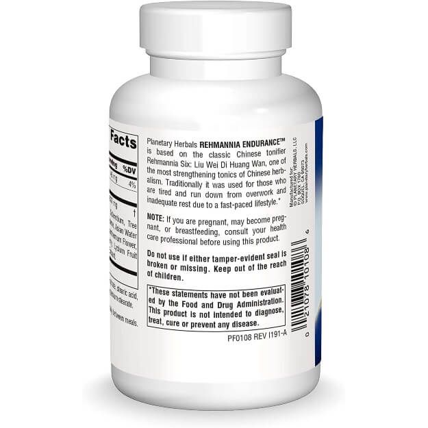 Planetary Herbals Rehmannia Endurance 637mg 150 Tablets | Premium Supplements at MYSUPPLEMENTSHOP