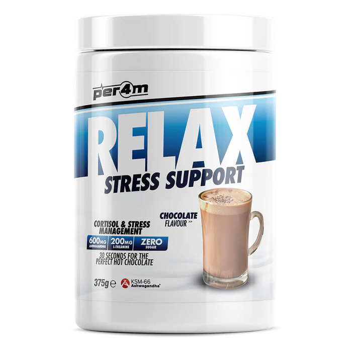 Per4m Relax Hot Chocolate Stress Support 375g - Hot Chocolate at MySupplementShop by PER4M Nutrition