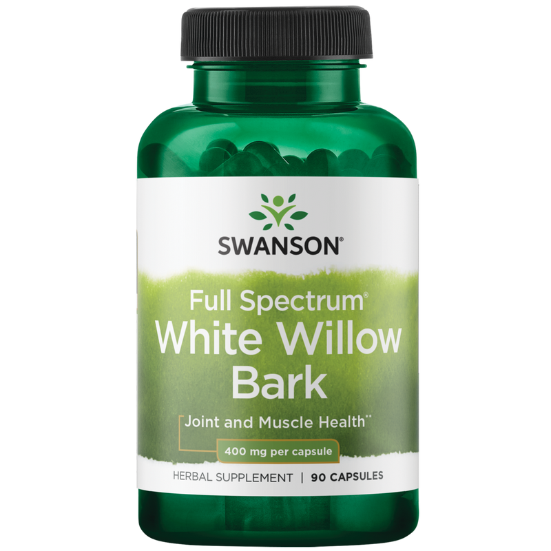 Swanson White Willow Bark, 400mg - 90 caps | High-Quality Sports Supplements | MySupplementShop.co.uk